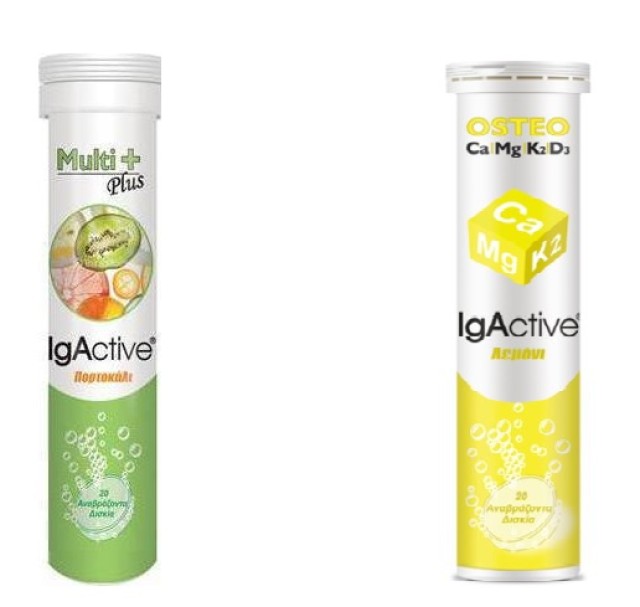 IgActiv PROMO Πολυβιταμίνη Plus 20 Αναβράζοντα Δισκία + Πολυβιταμίνη μ …