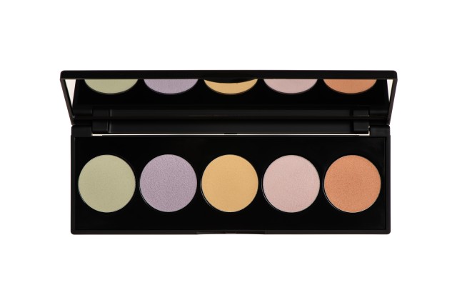 Korres Activated Charcoal Colour Correcting Pallet Παλέτα Διόρθωσης Χρώματος 5 Αποχρώσεις 5,5gr
