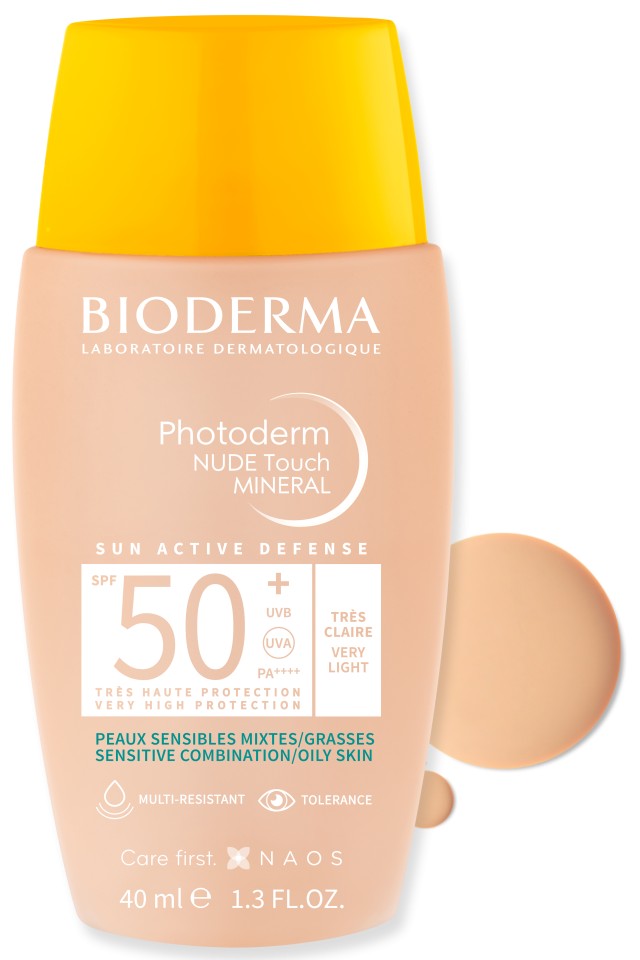 Bioderma Photoderm Nude Touch Mineral SPF50+ Claire Αντηλιακό … Bioderma Photoderm Nude Touch Mineral SPF50+ Claire Αντηλιακό …
