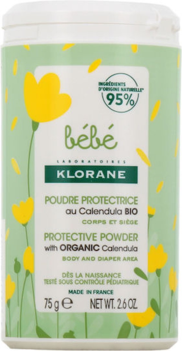 Klorane Bebe Protective Powder Προστατευτική Πούδρα Ταλκ με Καλέντουλα &hellip;