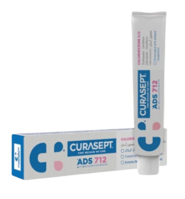 Curasept Toothpaste ADS DNA 712 Chlorhexidine 0.12 Οδοντόκρεμα Κατά της Φλεγμονής των Ούλων 75ml