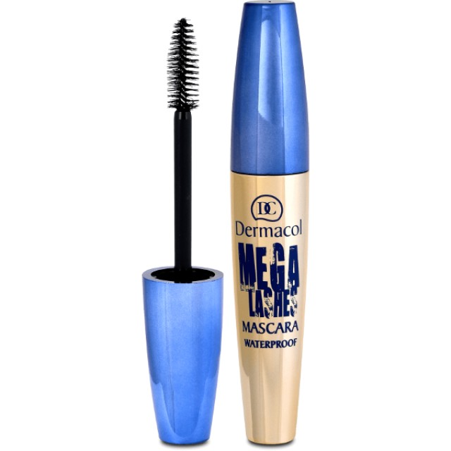 Dermacol Mega Lashes Waterproof Black Mascara [Μαύρη Μάσκαρα], 12.5ml