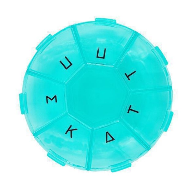 Medico Εβδομαδιαία Θήκη Χαπιών Στρογγυλή Medipills 1 Τεμάχιο