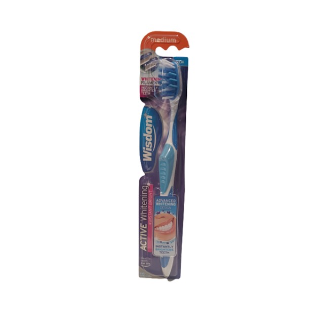 Wisdom Active Whitening Instant Bright Toothbrush Medium Λευκαντική Οδ … Wisdom Active Whitening Instant Bright Toothbrush Medium Λευκαντική Οδ …