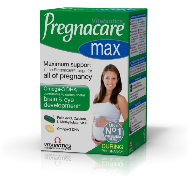Vitabiotics Pregnacare Max με Επιπλέον Ασβέστιο & Ωμέγα 3 Λιπαρά Οξέα για την Εγκυμοσύνη 56 Δισκία + 28 Κάψουλες