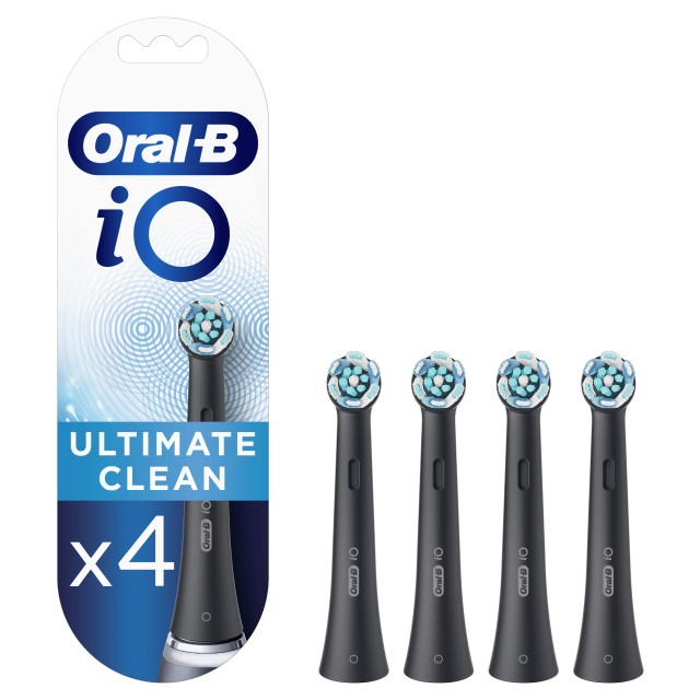 Oral B iO Ultimate Clean Μαύρες Ανταλλακτικές Κεφαλές Ηλεκτρικής Οδοντ …