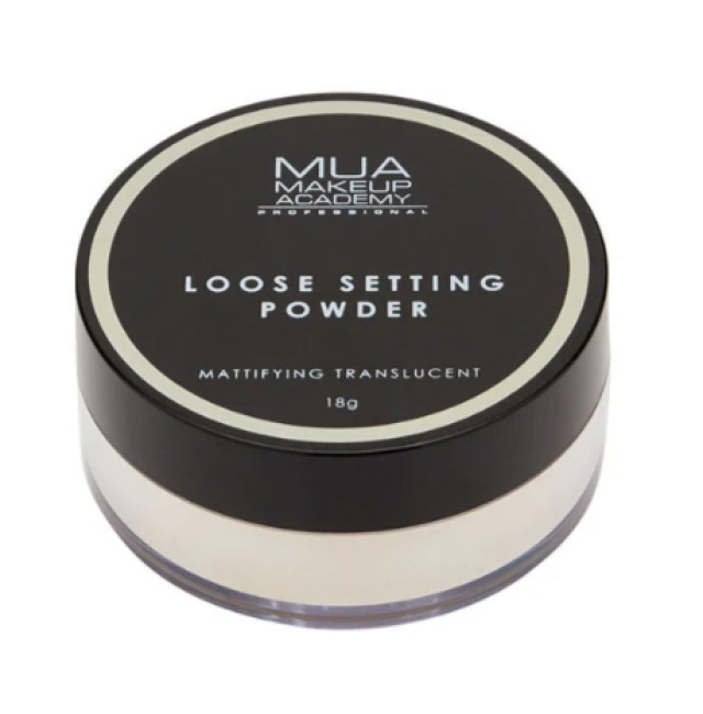 MUA Loose Powder Πούδρα Σταθεροποίησης Mattifying Translucent 18gr MUA Loose Powder Πούδρα Σταθεροποίησης Mattifying Translucent 18gr
