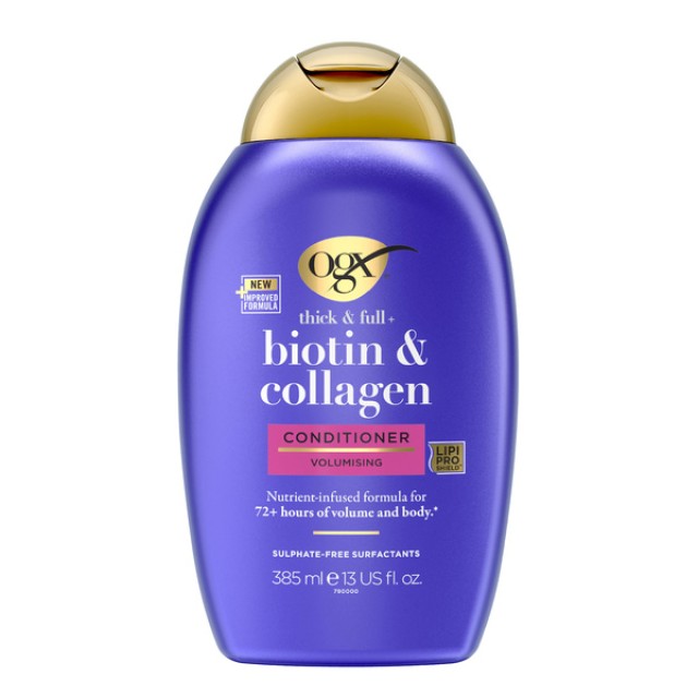 OGX Biotin Collagen Conditioner για Πυκνότητα και Όγκο 385ml OGX Biotin Collagen Conditioner για Πυκνότητα και Όγκο 385ml