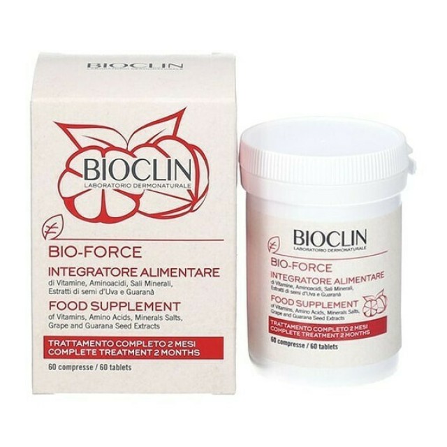 Bioclin Bio-Force Food Supplement Συμπλήρωμα Διατροφής για Ενδυνάμωση Μαλλιών & Νυχιών 60 Δισκία