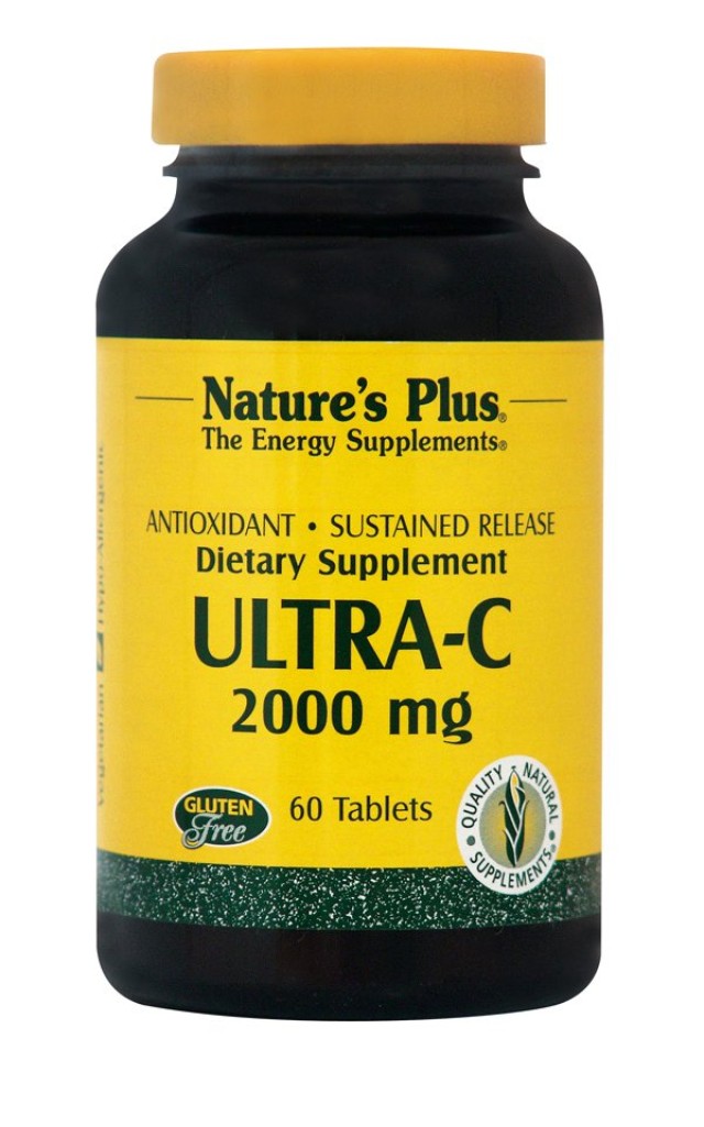 Natures Plus, Ultra C 2000 mg S/R Rose Hips, 60 tabs