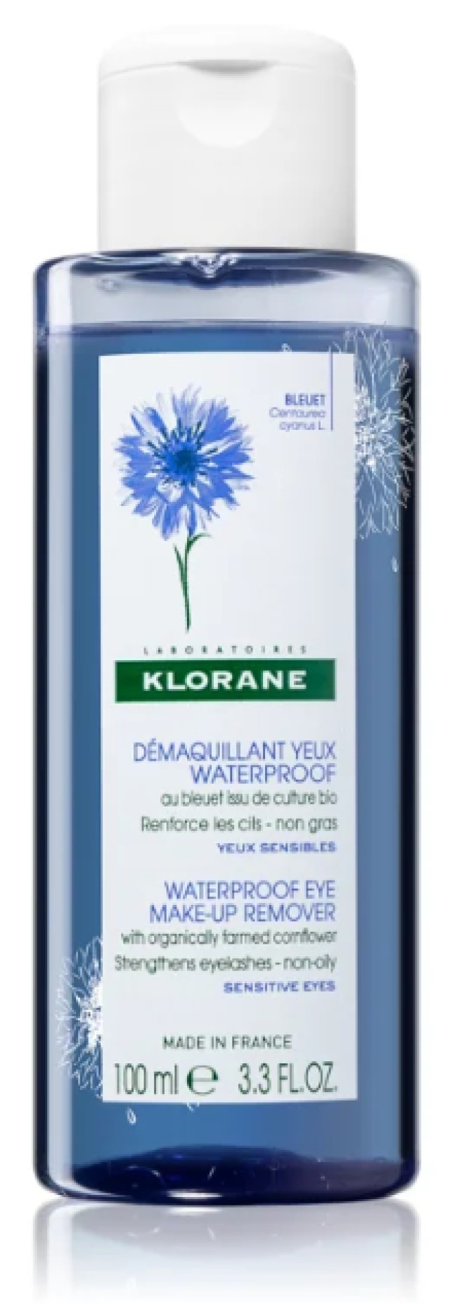 Klorane Bleuet Waterproof Eye Make-Up Remover Ντεμακιγιάζ Ματιών 100ml Klorane Bleuet Waterproof Eye Make-Up Remover Ντεμακιγιάζ Ματιών 100ml