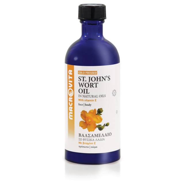 Macrovita St.Johns Wort Oil Βαλσαμέλαιο με Βιταμίνη E για Πρόσωπο & Σώ …