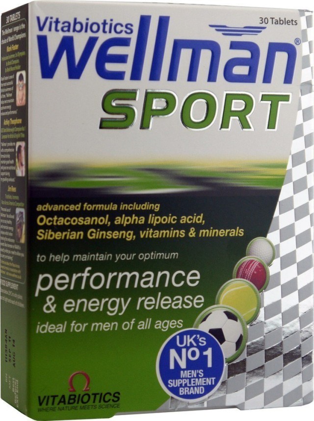Vitabiotics Wellman Sport Μοναδική Σύνθεση Ειδικά Σχεδιασμένη για Άνδρες που Αθλούνται 30 Ταμπλέτες