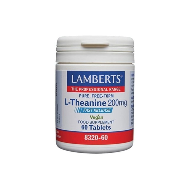 Lamberts L-Theanine 200mg Fast Release Vegan για Χαλάρωση του Οργανισμ …