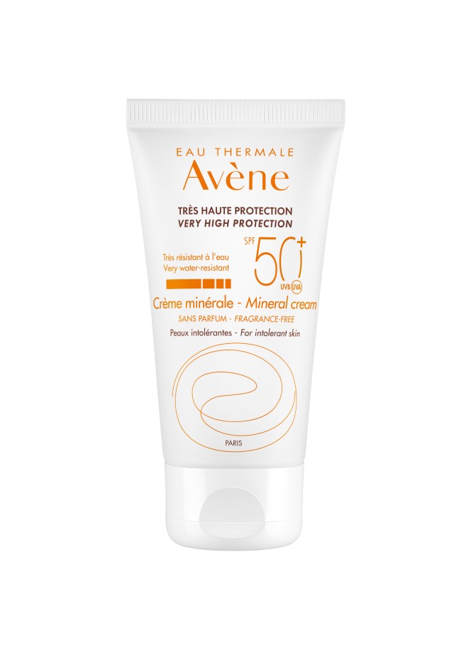 Avene Eau Thermale SPF50+ Αντηλιακή Κρέμα Μineral Προσώπου 50ml