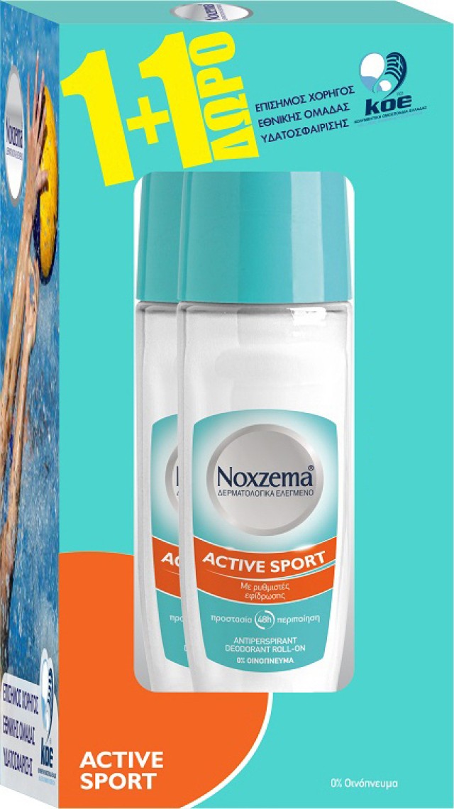 Noxzema Men PROMO Active Sport Ανδρικό Αποσμητικό Roll on 48ωρης Προστ …