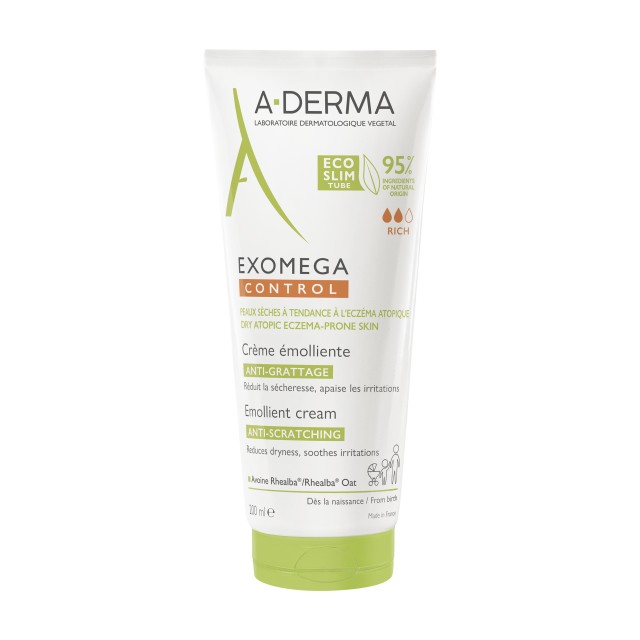 A-Derma Exomega Control Μαλακτική Κρέμα Κατά του Αισθήματος Κνησμού 20 …