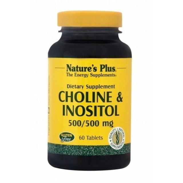 NATURES PLUS CHOLINE & INOSITOL 500 MG TABLETS 60