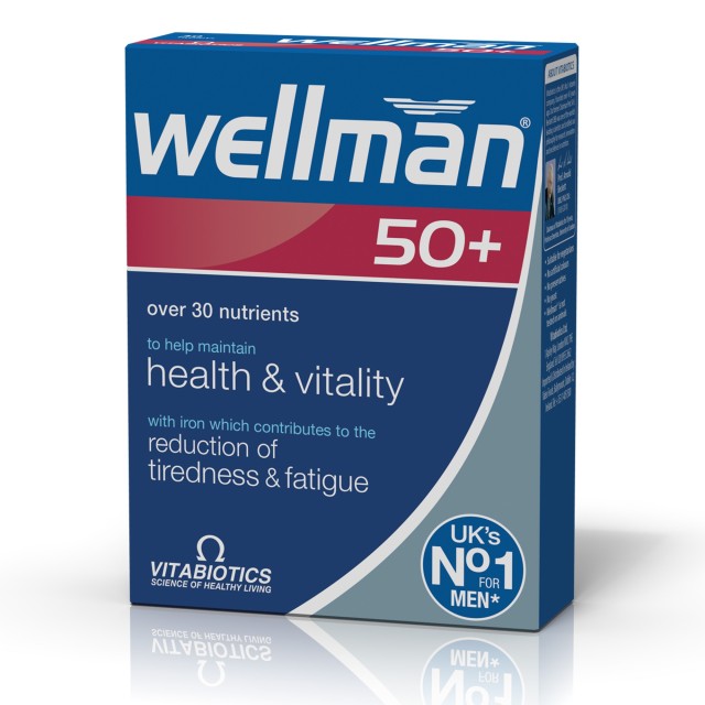 Vitabiotics Wellman 50+ Πολυβιταμινούχο Συμπλήρωμα για Άνδρες άνω των … Vitabiotics Wellman 50+ Πολυβιταμινούχο Συμπλήρωμα για Άνδρες άνω των …