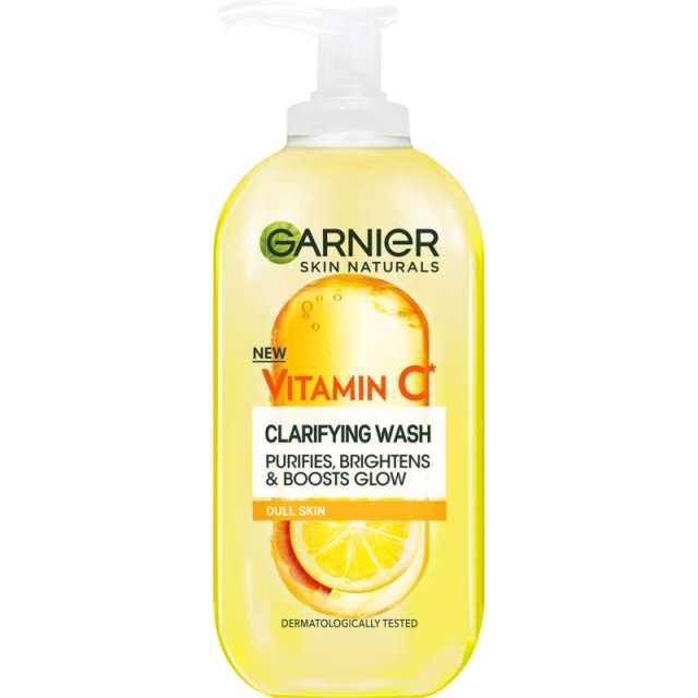 Garnier SkinActive Face Cleansing Gel Καθαρισμού Προσώπου με Βιταμίνη C για Ενίσχυση Λάμψης 200ml