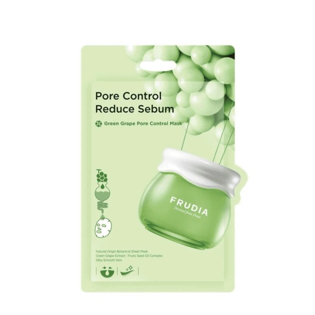 Frudia Green Grape Pore Control Mask Υφασμάτινη Μάσκα Προσώπου με Εκχύ …