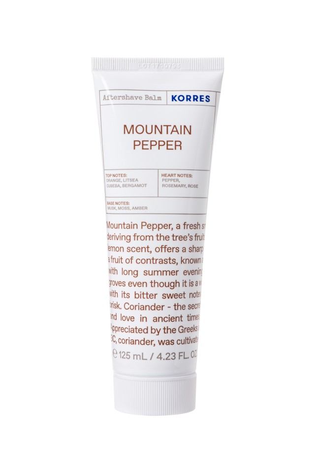 Korres Mountain Pepper Aftershave Ενυδατικό Γαλάκτωμα Για Μετά Το Ξύρισμα, 125ml