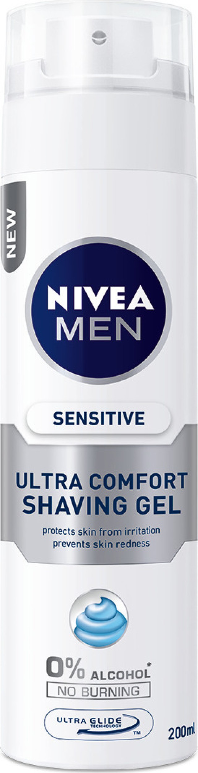 Nivea Men Sensitive Ultra Comfort Ανδρικό Gel Ξυρίσματος 200ml