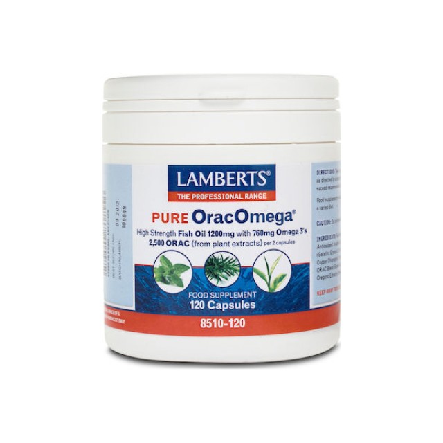 Lamberts Orac Omega Pure,  Ωμέγα 3 Λιπαρών Οξέων & Φυτικά Αντιοξειδωτι …