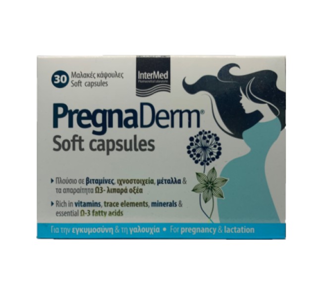 Intermed Pregnaderm Soft Συμπλήρωμα Διατροφής Για Την Περίοδο Της Εγκυ &hellip;