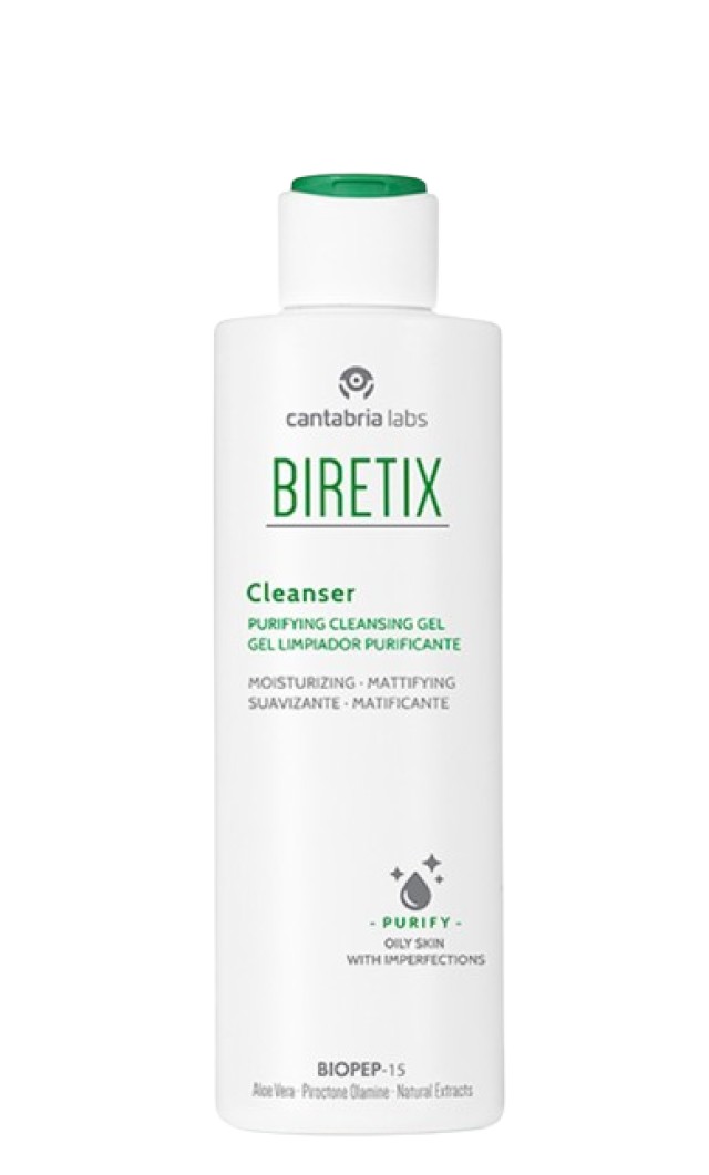 Biretix Cleanser Καθαριστικό Gel Προσώπου για Μικτές, Λιπαρές & Ακνεϊκ …