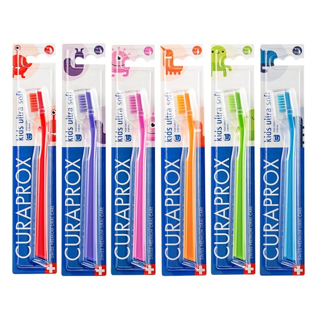 Curaprox Kids 5500 Ultra Soft Παιδική Οδοντόβουρτσα για 4+ Ετών Πολύ Μαλακή σε Διάφορα Χρώματα 1 Τεμάχιο