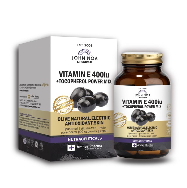 John Noa Liposomal Vitamin E 400iu Tocopherol Power Mix με Αντιοξειδωτ &hellip;