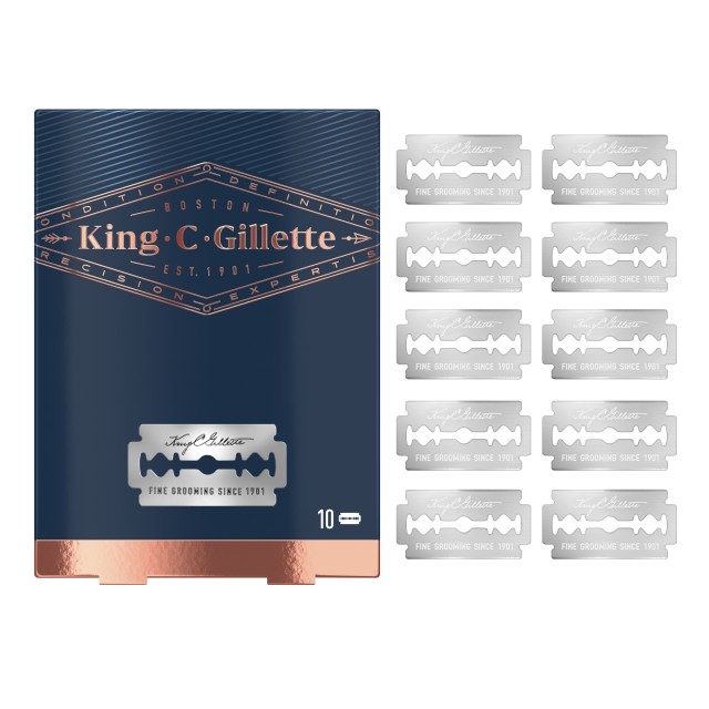 Gillette King C. Double Edge Safety Razor Blades Ξυράφια Διπλής Ακμής …