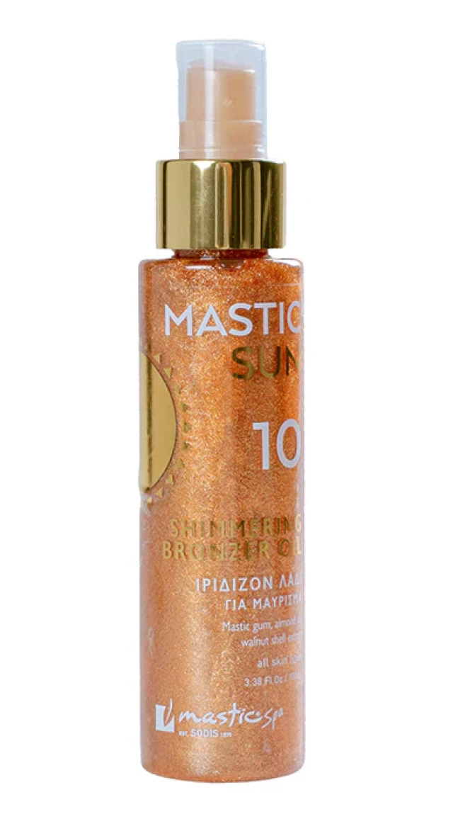 Mastic Spa Shimmering Bronzer Oil SPF10 Iridescent Tanning Oil …