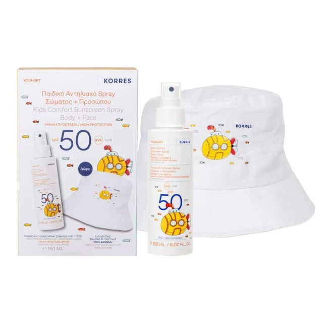 Korres Yoghurt Kids SPF50 Yogurt Children's Sunscreen Body Spray & … Korres Yoghurt Kids SPF50 Yogurt Children's Sunscreen Body Spray & …