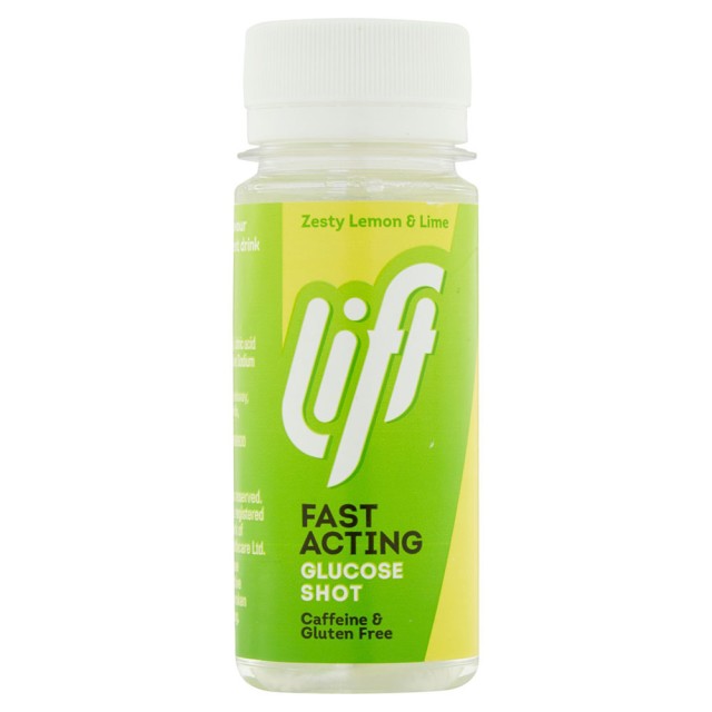 Lift Fast Acting Glucose Energy Juice Shot Lemon & Lime Γλυκόζη Ταχείας Δράσης 60ml