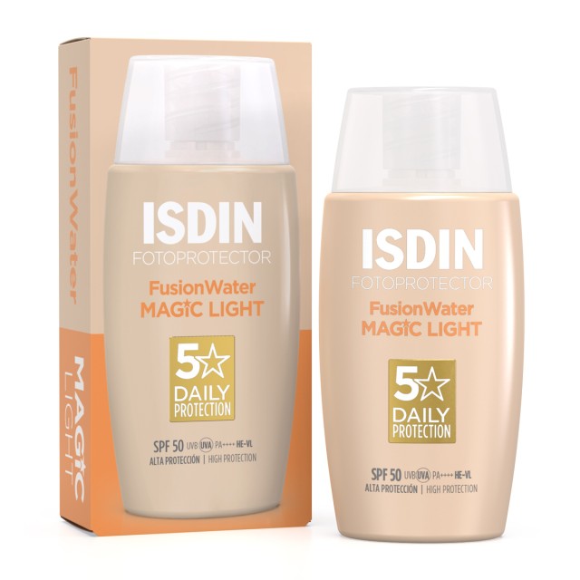 Isdin FotoProtector Fusion Water Magic SPF50 Αντηλιακό Προσώπου με Εξα … Isdin FotoProtector Fusion Water Magic SPF50 Αντηλιακό Προσώπου με Εξα …