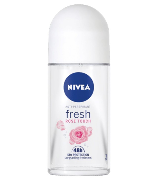 Nivea Fresh Rose Touch Γυναικείο Αποσμητικό Roll-on 48ωρης Προστασίας 50ml