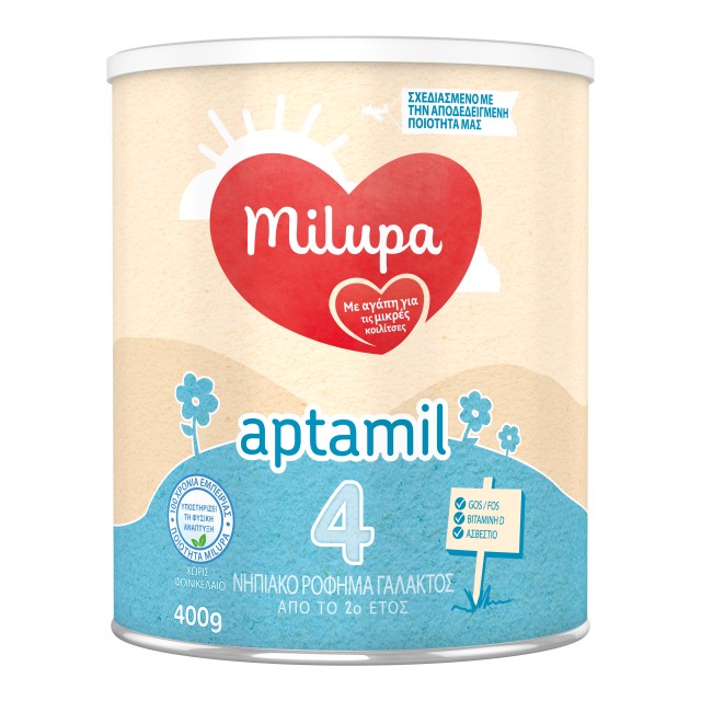 Milupa Aptamil 4 Νηπιακό Ρόφημα Γάλακτος σε Σκόνη από το 2ο Έτος 400gr