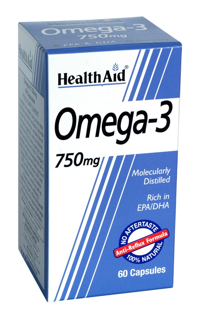Health Aid Omega 3 750mg Συμπλήρωμα Διατροφής με Ω3 Λιπαρά Οξέα για Υγιές Καρδιακό & Κυκλοφορικό Σύστημα 60 Κάψουλες