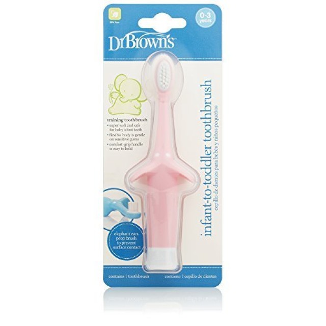 Dr. Browns Infant Toddler Toothbrush Βρεφική Οδοντόβουρτσα 0-3 ετών, Ρ …