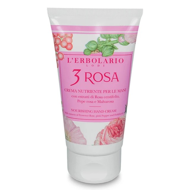 L Erbolario 3 Rosa Nourishing Ενυδατική Κρέμα Χεριών, 75ml L Erbolario 3 Rosa Nourishing Ενυδατική Κρέμα Χεριών, 75ml