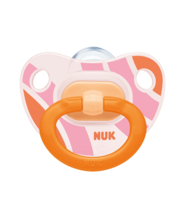 Nuk Happy Days Πιπίλα Σιλικόνης Με Κρίκο 18-36m+ 1 Τεμάχιο [10.739.505]