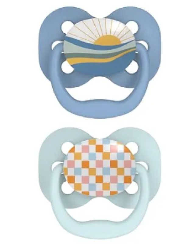 Dr Brown’s Advantage Πιπίλες Σιλικόνης για 0-6m Μπλε / Γαλάζιο 2 Τεμάχ …