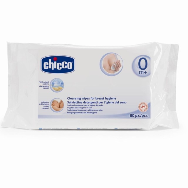 Chicco Natural Feeling Wipes, 80 τμχ [68903-00]