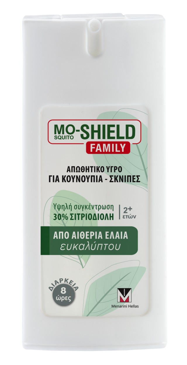 Menarini Mo-Shield Family Απωθητικό Υγρό Spray για Κουνούπια & Σκνίπες για Όλη την Οικογένεια 75ml