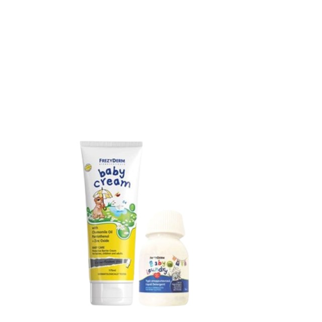 Frezyderm PROMO Baby Cream Κρέμα για την Αλλαγή Πάνας 175ml - ΔΩΡΟ Baby Laundry Υγρό Απορρυπαντικό για Βρεφικά Ρούχα 50ml