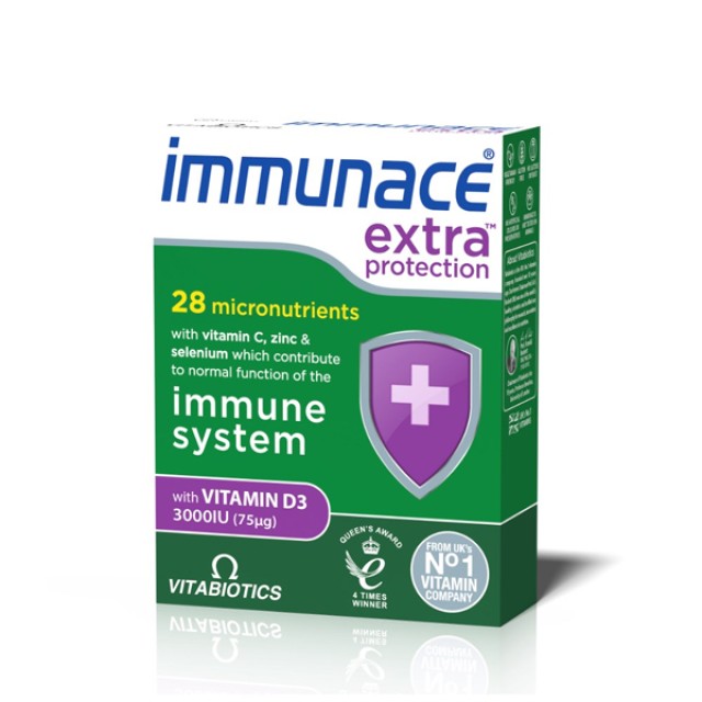 Vitabiotics Immunace Extra Protection Συμπλήρωμα Διατροφής για την Ενί … Vitabiotics Immunace Extra Protection Συμπλήρωμα Διατροφής για την Ενί …