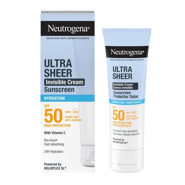 Neutrogena® Ultra Sheer Invisible Cream SPF50 Hydration Αντηλιακή Κρέμ &hellip;