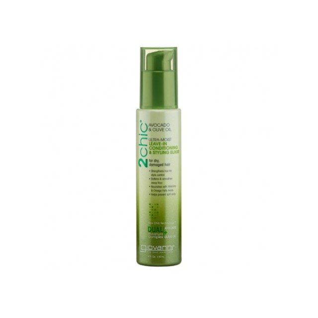 Giovanni 2chic Ultra Moist Leave-in Conditioning & Styling Elixir Ενυδατική Κρέμα Μαλλιών 118ml